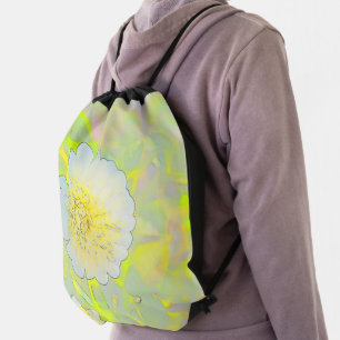 Floral Drawstring Backpack