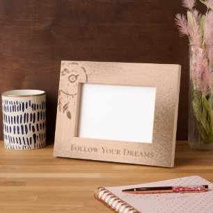 Floral Dream Catcher Engraved Frames