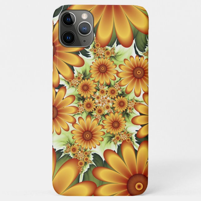 Floral Dream, Modern Abstract Flower Fractal Art Case-Mate iPhone Case (Back)
