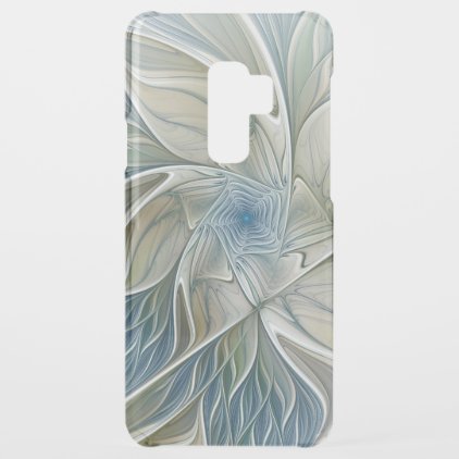 Floral Dream Pattern Abstract Blue Khaki Fractal Uncommon Samsung Galaxy S9 Plus Case