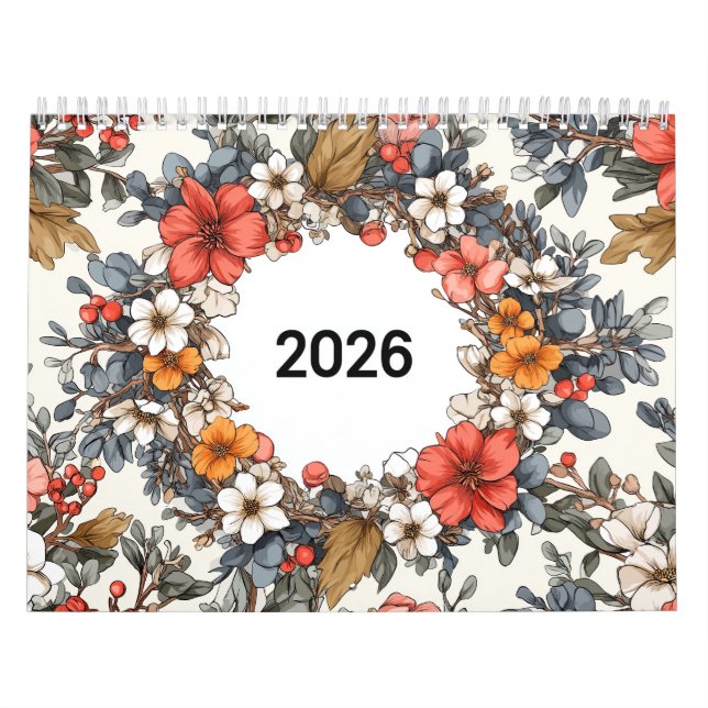 🌸📅 Floral Dreams 2026 🌿✨ Calendar (Cover)