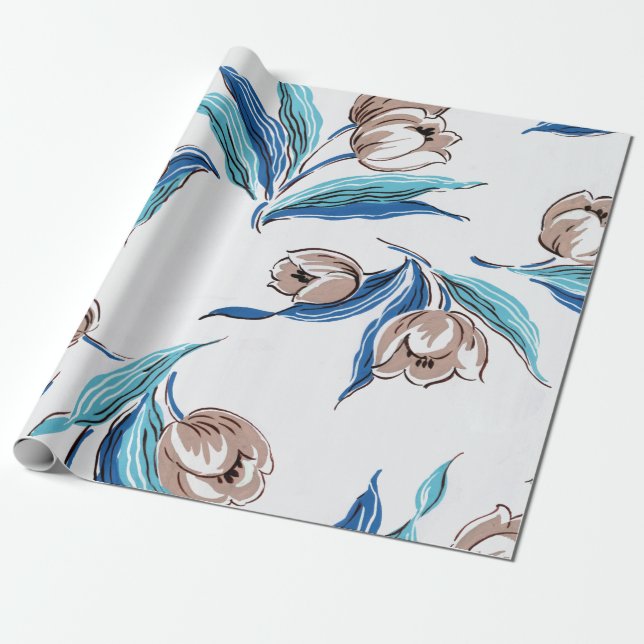 Floral Dreams #9 at Susiejayne Wrapping Paper (Unrolled)