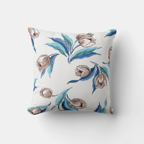 Floral Dreams 9  Susiejayne Throw Pillow