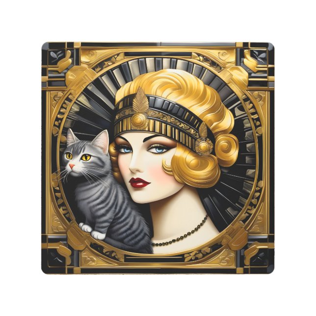Floral Dreams and Deco Delights 3 Metal Print (Front)
