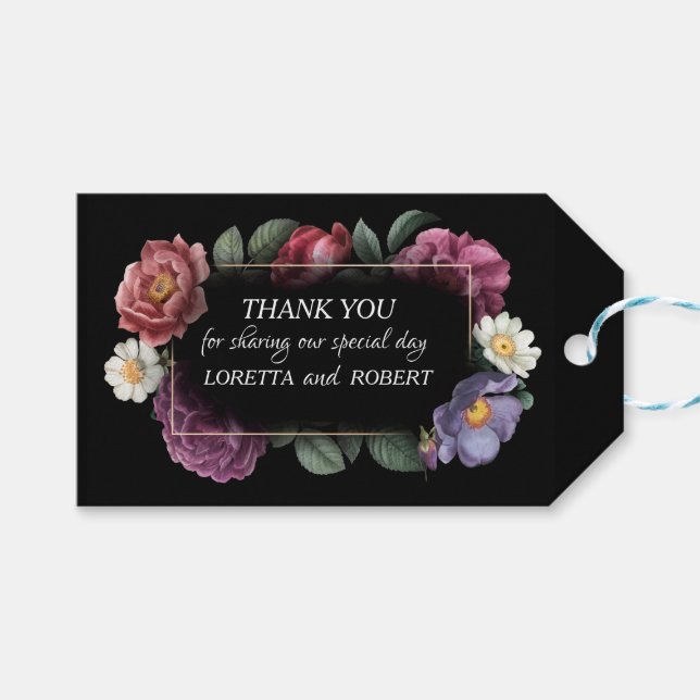 Floral Dreams Gift Tags (Front (Horizontal))
