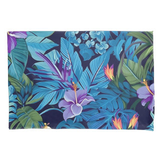'Floral Dreams' - Tropical floral design Pillow Case
