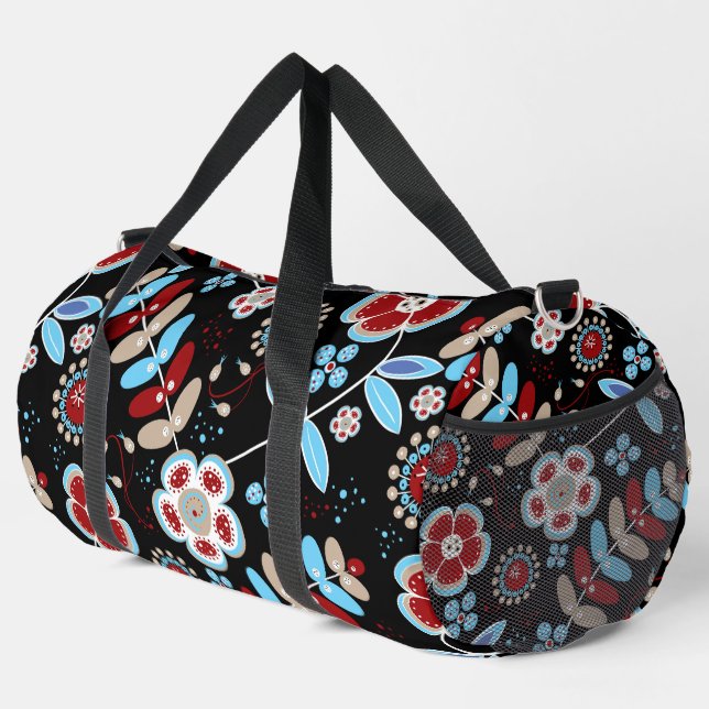 Floral Duffle Bag (Right Corner)