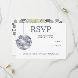 Floral Dusty Blue Eucalyptus Elegant Wedding Save The Date
