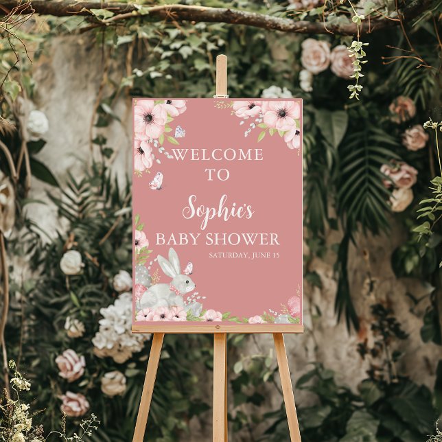 Floral Easter Baby Shower Welcome Sign (Creator Uploaded)