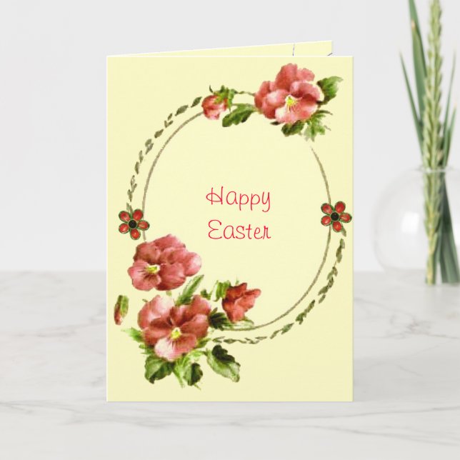 Floral Easter Card (Front)