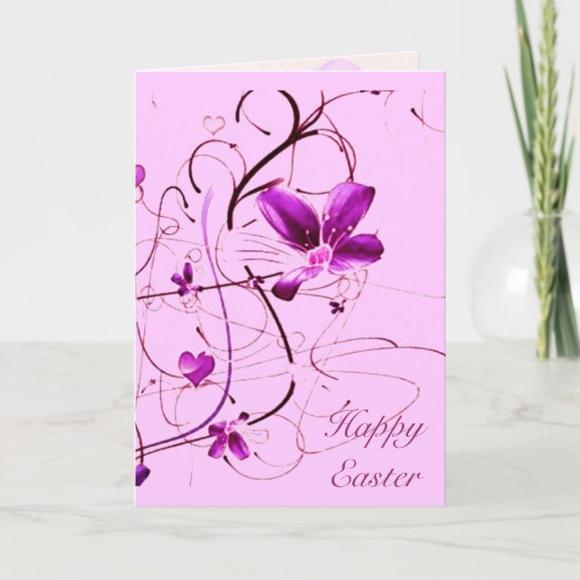 Floral Easter Card (Front)