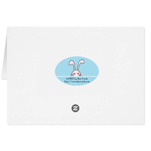 Floral Easter Card (Back Horizontal)