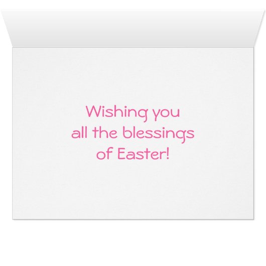 Floral Easter Card (Inside Horizontal (Bottom))