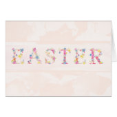 Floral Easter Card (Front Horizontal)