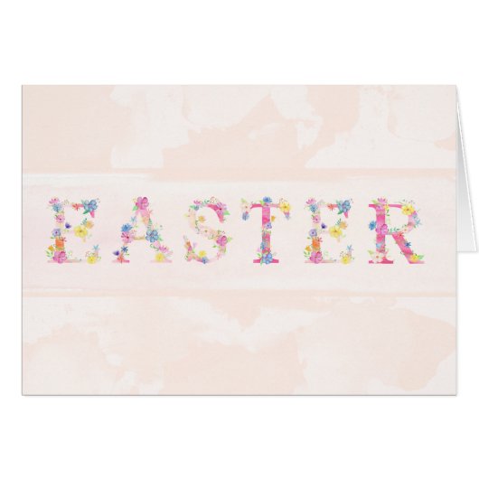 Floral Easter Card (Front Horizontal)