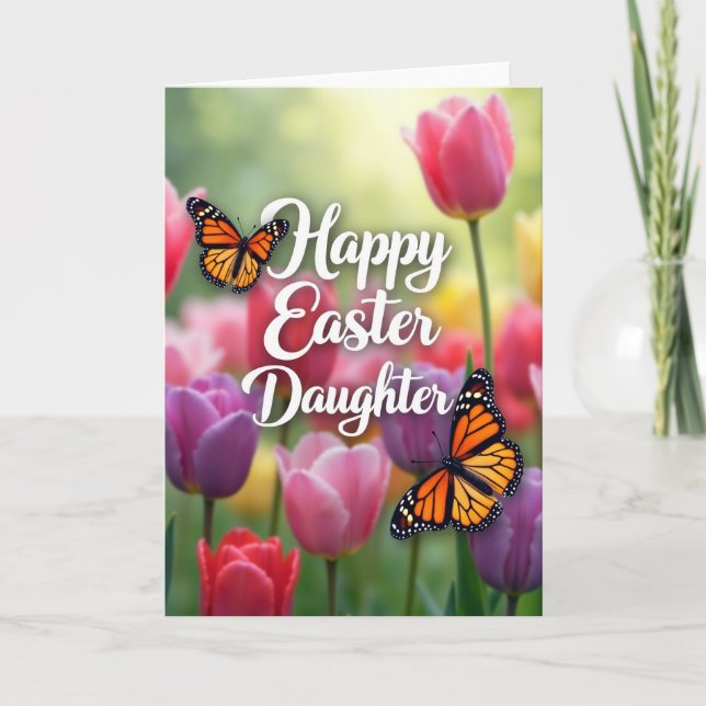 Floral Easter Daughter Card (Front)
