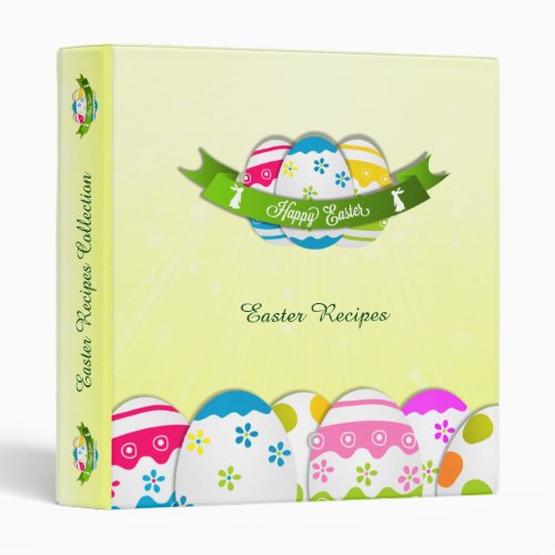 Floral Easter Eggs and Easter Wish Binder