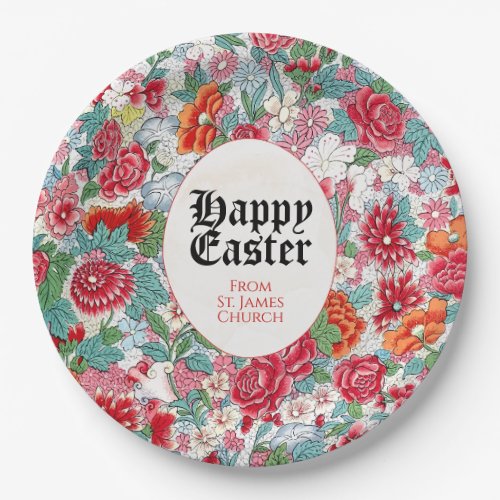 Floral Easter Event Paper Plates