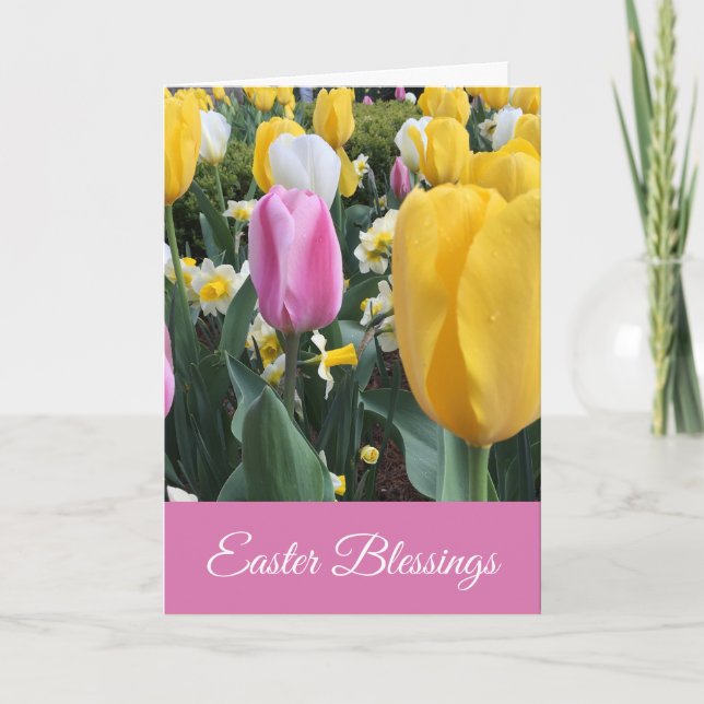 Floral Easter Greeting Card (Front)
