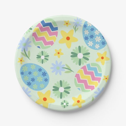 Floral Easter  Paper Plates