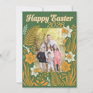 Floral Easter Photo Postcard - Personalized Botani
