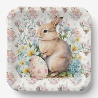 Floral Easter Rabbit