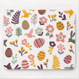 Floral Easter Spring Pattern   Mousepad