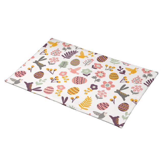 Floral Easter Spring Pattern | Place Mat (On Table)