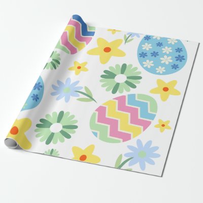 Floral Easter  Wrapping Paper