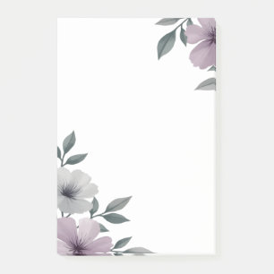 Floral Edge Large Post It Notes