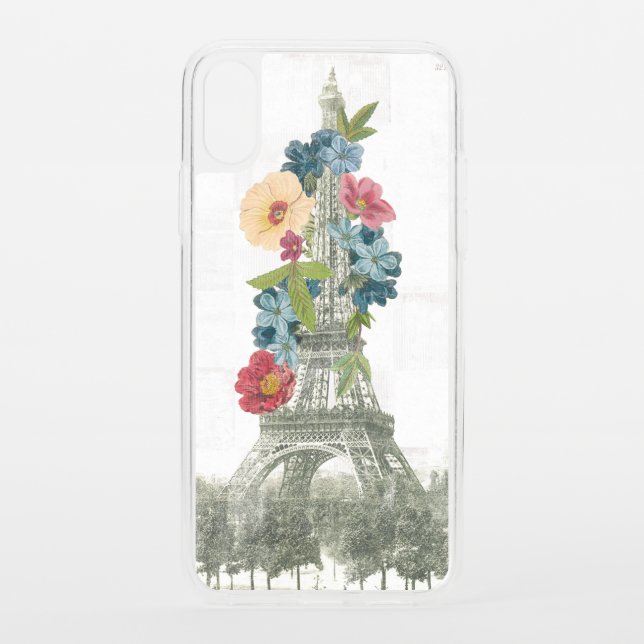 Floral Eiffel Tower | Paris, France Uncommon iPhone Case (Back)