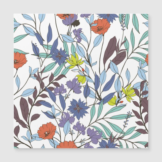 Floral Elegance, Abstract Vintage Background. (Front)