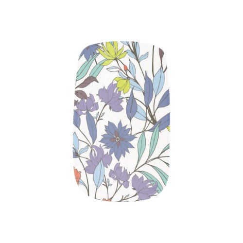Floral Elegance Abstract Vintage Background Minx Nail Art
