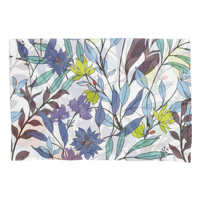 Floral Elegance, Abstract Vintage Background. Pillow Case (Front)