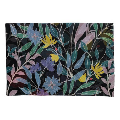 Floral Elegance Abstract Vintage Background Pillow Case