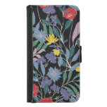 Floral Elegance: Abstract Vintage Background Samsung Galaxy S5 Wallet Case