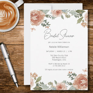 Floral Elegance Bridal Shower Invitation