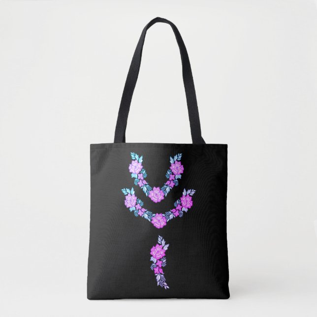 Floral Elegance Design Tote (Front)