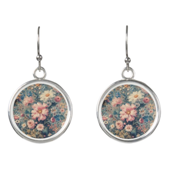 Floral Elegance Earrings (Front)