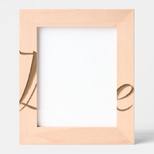 Floral Elegance: Love Illustrated with Rose Engraved Frames
