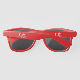 Floral Elegance: Love Illustrated with Rose Sunglasses