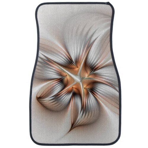 Floral Elegance Modern Abstract Fractal Art Car Floor Mat