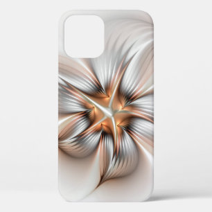Floral Elegance Modern Abstract Fractal Art iPhone 12 Pro Case