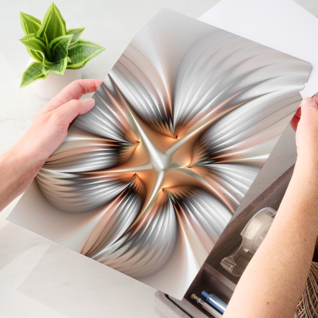 Floral Elegance Modern Abstract Fractal Art Envelope Mailers (Desk)