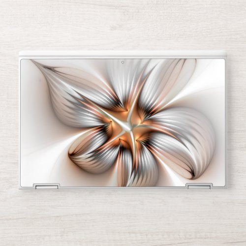 Floral Elegance Modern Abstract Fractal Art HP Laptop Skin