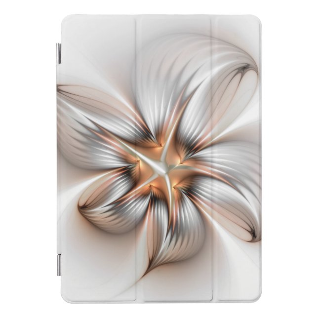 Floral Elegance Modern Abstract Fractal Art iPad Pro Cover (Front)