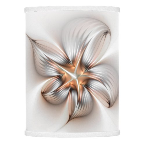 Floral Elegance Modern Abstract Fractal Art Lamp Shade