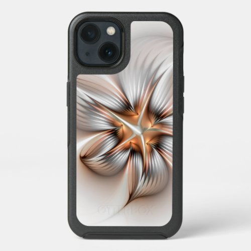 Floral Elegance Modern Abstract Fractal Art iPhone 13 Case