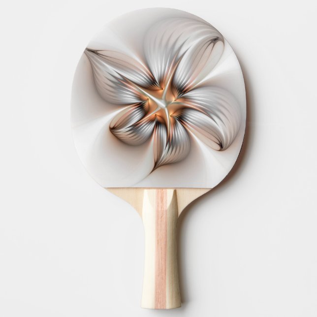 Floral Elegance Modern Abstract Fractal Art Ping Pong Paddle (Front)