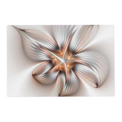 Floral Elegance Modern Abstract Fractal Art Placemat